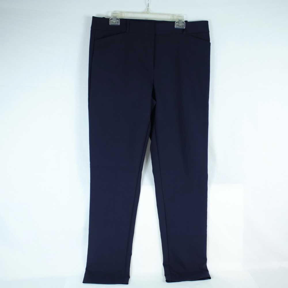 Loft Navy Blue Skinny‎ Pantsuit Work Pants Womens Size 14T